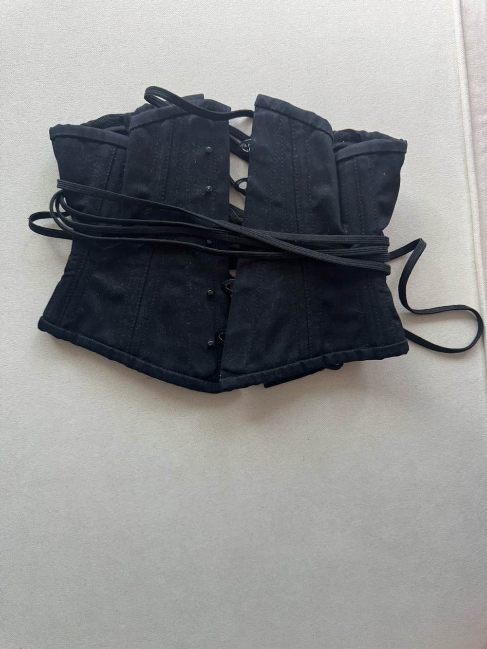 Black Steel-Boned Deadly Couture Corset